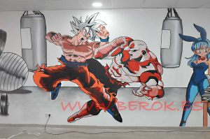 Graffiti Dragon Ball Super Jiren Goku Ultra Instinto 300x100000